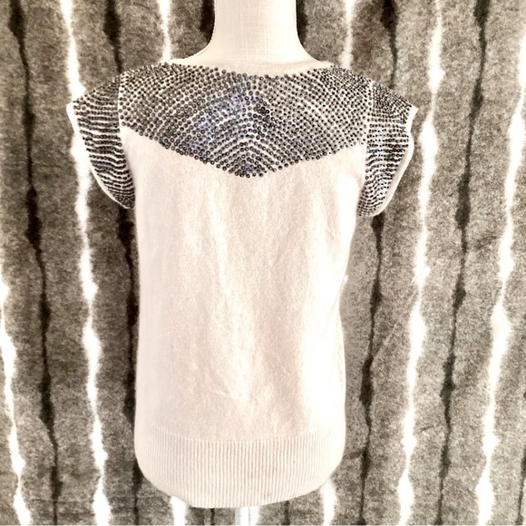 FRENCH CONNECTION Aurora Borealis Beaded Sweater - Picture 4 of 5